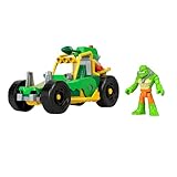 Imaginext DC Super Friends Killer Croc-Figur und Buggy-Spielzeugauto mit...