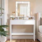 VASAGLE Kailyn Kollektion - Schminktisch mit LED-Beleuchtung, einstellbare...