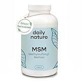 dailynature MSM Kapseln hochdosiert | 1600 mg MSM Pulver pro Tagesdosis | 365...