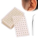 1200 Stück Einweg-Ohrsamen,Transparente Ohrakupunkturpunkt-Pflaster,Ohrmassage...