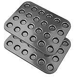 Baxcdyswe 2er-Pack Muffinform, Mini Muffinblech für 24 Muffins, 35.5 × 26.5cm...