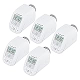 Homematic IP 5er Set Smart Home Heizkörperthermostat – Basic, digitaler...