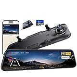 Pelsee S12 Pro 12' Spiegel Dashcam Mit STARVIS 2 Sensor, 4K Dashcam Auto Vorne...