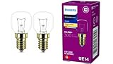 2x Philips Backofenlampe E14 40W Tropfenform 45mm Durchmesser, temperaturfest...
