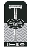 Wilkinson Sword Classic Vintage hochwertiger Rasierhobel inkl. 10 Doppelklingen...