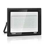 LED Strahler Außen 100W,IP67 Wasserdicht LED Fluter,119 LEDs,10000LM Superhell...