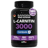 Bandini® L-CARNITIN Carnipure® 3000, 180 Kapseln, L-Carnitine,...