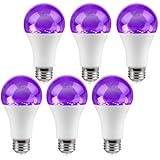 Behogan 6 Stück UV Schwarzlicht Birne: E27 9W UV Glühbirne, 385-400nm...