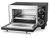 EMERIO Mini Backofen | 10 Liter | 800 Watt | inkl. Backblech und Grillrost |...