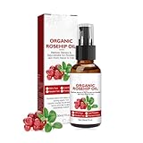 Hagebuttenöl Bio Kaltgepresst, Natural Moisturiser Premium Hagebuttenkernöl,...