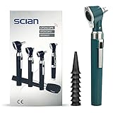 Scian Otoskop Kit – Ear Scope Otoskop mit LED Licht, 3 fache Vergrößerung, 4...