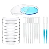 BEPSYOM 9 Stück sterile Petrischalen mit Deckeln + 10 Transferpipetten aus...