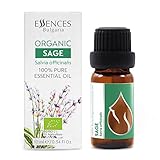 Essences Bulgaria Bio-Salbei Ätherisches Öl 10ml | Salvia officinalis | 100%...