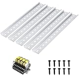 jwtyu 5 Stücke hutschiene 30 cm Aluminium Schiene Montageschiene geeignet für...