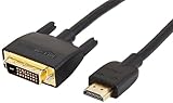 Amazon Basics HDMI-A-auf-DVI-Adapterkabel, bidirektional, 1080P, vergoldet, 0.9...