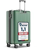 Wertes Koffer Groß 77cm - 100L - TSA Schloss Hartschalen Koffer mit...