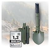 ESYA® Camping | Klappspaten aus hochwertigem Kohlenstoffstahl | 12 Funktionen |...