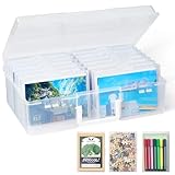 Lifewit Foto Aufbewahrungsbox, 10x15cm, Foto Box, 14 innere Fotofächer,...