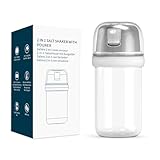 KTCHENDAO 2 in 1 Glas-Salzstreuer mit Seitlichem Ausgießer, Salzstreuer mit...