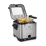 Princess Mini-Fritteuse 182612 – 1,5 L – 1000 W – für 400 g Pommes...