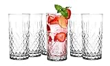 Glasmark Krosno Wassergläser Gläser Trinkgläser Set Longdrink Cocktail Gin...