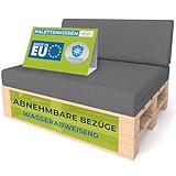 Pillows24- Palettenkissen 2-teiliges Set | Palettenauflage für Palettensofa |...
