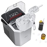 magicplux Eiswürfelmaschine, Selbstreinigende Eiswürfelbereiter 9 Würfel in 6...
