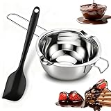 QIMMU Edelstahl Schmelzschüssel,Wasserbad Schmelzschale,Schmelzschale...