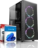 shinobee Allround/Entry Gaming PC - AMD Ryzen 3 3100 (8 Threads, 3.9 GHz) - 16...