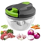 Ghazpmuk Gemüseschneider, 520 ml Zwiebelschneider Manuell, Zwiebel Zerkleinerer...