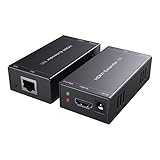 PWAYTEK HDMI Extender 1080p@60Hz, 3D, über Single Cat5e/Cat6/Cat 7 Kabel Full...