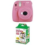 Fujifilm Instax Mini 9 Kamera, flamingo rosa mit Film
