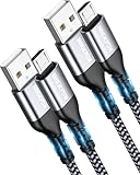 NINGKPOW Micro USB Kabel, [2Stück 2M] Nylon Ladekabel High Speed Android Handy...