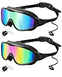 Victoper Schwimmbrille 2 Stück, Schwimmbrille Herren und Damen mit...