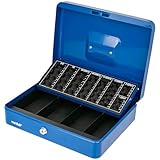 HMF 4215-05 Geldkassette abschließbar mit Münzzählbrett | 30,5 x 24 x 8,5 cm...