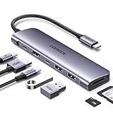 UGREEN Revodok USB C Hub 4K HDMI, PD100W, 2*USB A & USB C 5Gbps, SD/TF...