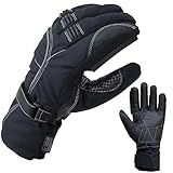 PROANTI Winter Regen Motorradhandschuhe Motorrad Handschuhe mit Visierwischer...