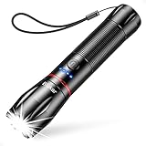 Blukar LED Taschenlampe Aufladbar, 2000 Lumen Extrem Helle Zoombares...