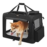 Feandrea Hundebox faltbar, Transportbox Hund, L, Hundetasche, Oxford-Gewebe,...