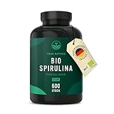 Bio Spirulina Presslinge – 600 Tabletten (500 mg) – 4.000mg hochdosiert –...