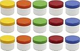 FRÜHES FORSCHEN 15 Salbendosen, Cremedosen, flache Salbendosen, 35 ml Inhalt...