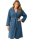 Morgenstern Bademantel Damen mit Kapuze 100% Baumwolle Frottee OEKO-TEX®...
