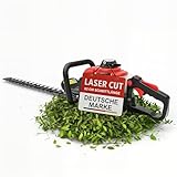 ONBEST Benzin-Heckenschere mit Drehgriff und Anstoßschutz – 680 mm...