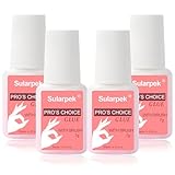 Sularpek 4 Stück Nagelkleber für Kunstnägel, 7ml Nail Glue, Nagelkleber für...