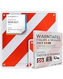 PLANGER® - Warntafel Italien und Spanien u Portugal 3in1 (50 x 50 cm) (Schild +...