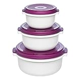 Mikrowellentopf 3er Set Micro Family Brombeer EMSA