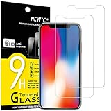 NEW'C 2 Stück, Panzer Schutz Glas für iPhone 11 Pro und iPhone X und iPhone...