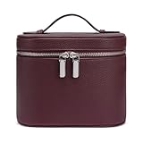 Kosmetiktasche Damen, Make Up Tasche für Frauen, Reise Leder Kosmetikkoffer...