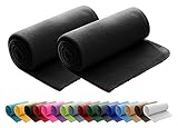 wometo 2er Set Polar Fleecedecke oekoTex 130x160 ca. 400g mit Anti-Pilling und...