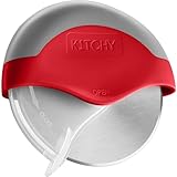 Kitchy Pizzaschneiderad - Pizzaschneider mit Klingenschutz und ergonomischem...